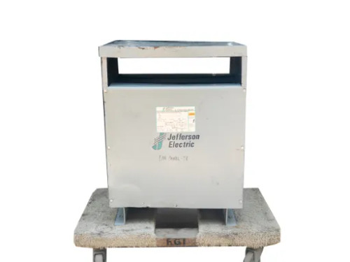 Jefferson Electric 423-3194-055 transformer – front face view showing Jefferson Electric logo and nameplate label