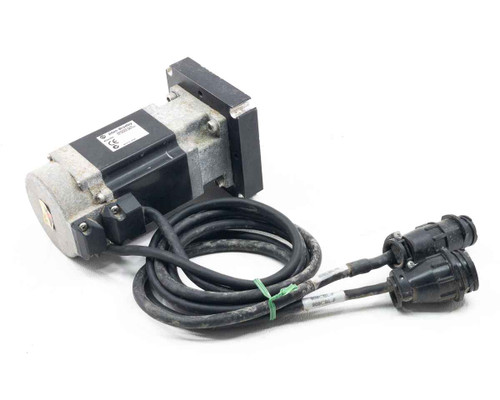 Allen-Bradley TLY-A230T-HJ62AN Kinetix Servo Motor rear and side view showing motor body and cable harness