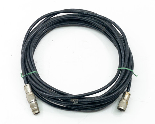 IBM 7362211 E100316-I Twinaxial Extension Cable 30 ft coiled full view with male and female connectors
