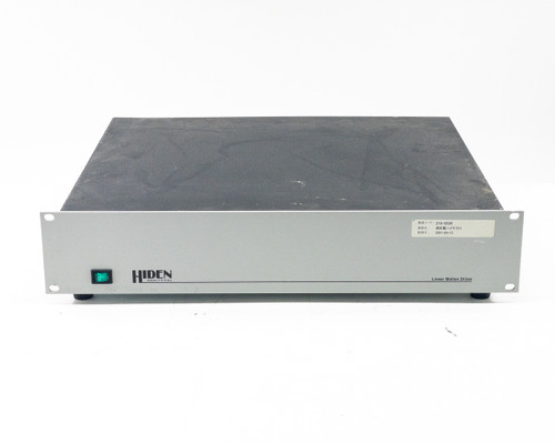 Hiden Analytical LMC Linear Motion Driver – front three-quarter view showing Hiden Analytical branding and asset tag