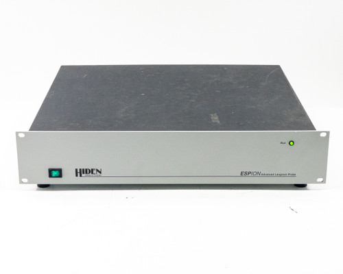 Hiden Analytical EPIU ESPion Langmuir Probe – front panel straight-on view showing illuminated green Run LED