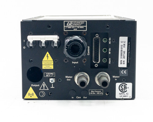 Advanced Energy RFDS 2000-2V RF Generator 3155038-013 C, 208V 3P 5kW, 50-60Hz