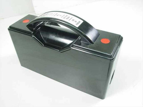 RS Components 415-092 BS88 B2 Fuseholder – top and front view of black housing with carry handle and red side indicators
