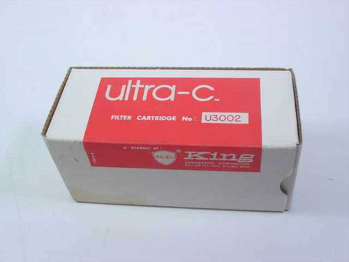 King Engineering U3002 Ultra-C Filter Cartridge No. U3002 — front view of original white and red box