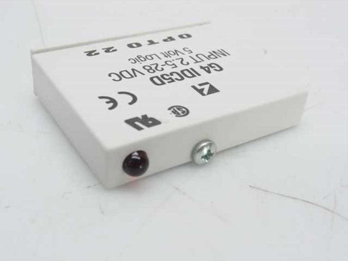 Opto 22 G4IDC5D DC Input Module side view showing LED indicator and mounting screw