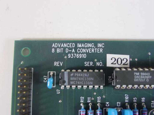 Advanced Imaging 9376910 8-Bit D-A Converter Digital to Analog Card PCB