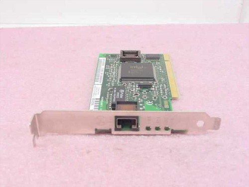 Compaq NC3120 317606-001 PCI 10/100 Ethernet Network Card – front component side showing main Intel chipset and RJ-45 port