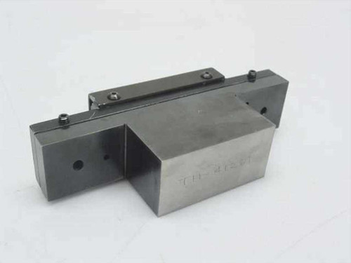 Brylen Technologies 44561 calibration block – angled rear view showing engraved marking TH-4122F on steel base block