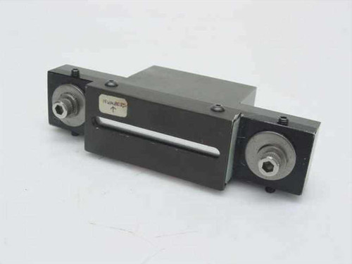 Brylen Technologies 44561 Microline calibration inspection block – front and side view showing slot and hex fasteners