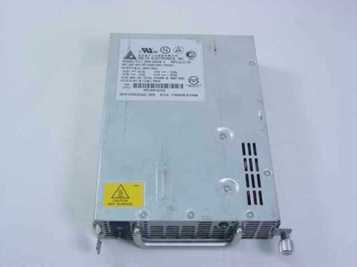 Delta DPS-350AB C 350W hot-swap server power supply – front and top view showing label with UL markings and caution sticker