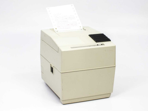 Citizen CBM iDP3535 dot matrix receipt printer – front right three-quarter view with tractor-feed paper loaded