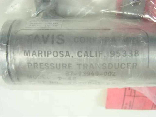 Tavis Corporation Pressure Transducer & 2 PSIS 20-40 VDC In 0-5 VDC P-48 10288