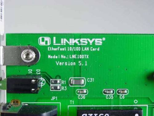 Linksys LNE100TX EtherFast 10/100 LAN PCI Card PCB-E578-AA5