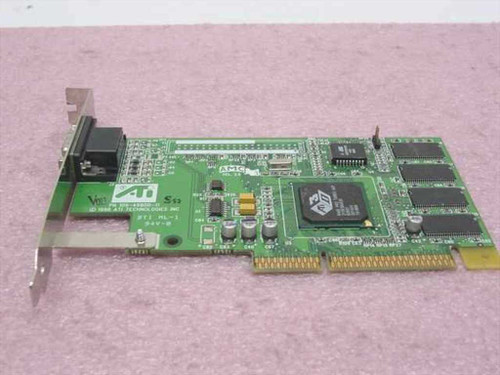 ATI 3D Rage Pro Turbo AGP card 109-49800-11 – rear PCB view showing ATI Rage Pro GPU and memory chips