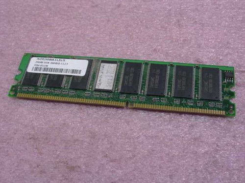 Samsung 256MB DDR PC2100 184-pin DIMM — front label side showing part number 184DR256M668 and barcode