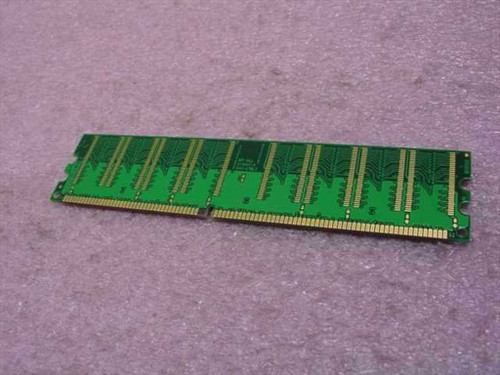 Crucial CT3264Z40B.8TG2 256MB DDR PC3200 DIMM – PCB reverse side showing gold 184-pin edge connector