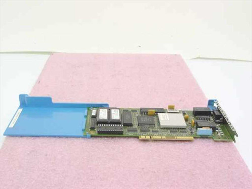 IBM 53F7748 MCA Token Ring card – side profile view showing MCA edge connector and blue long bracket