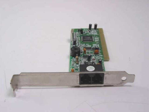 Encore ENF656-PCIH-MOPR PCI modem card – angled rear view showing RJ-11 phone line port on bracket
