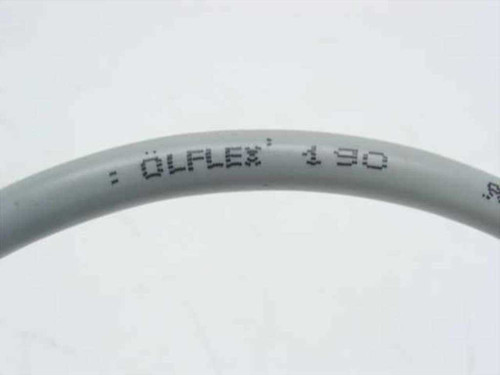 OLFLEX 190 cable jacket close-up showing 'OLFLEX 190' printed text on gray flexible cable