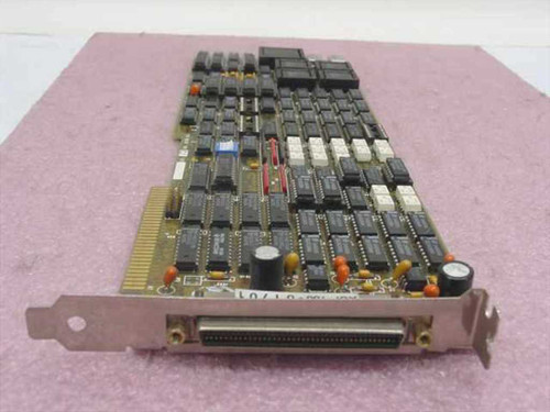 Franklin Telecom ACP-186 ISA communication board – angled top view showing full card length with ICs and DB-50 bracket connector