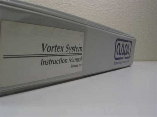 ASPI Vortex System Instruction Manual Release 1.0 – spine view showing title and ASPI logo