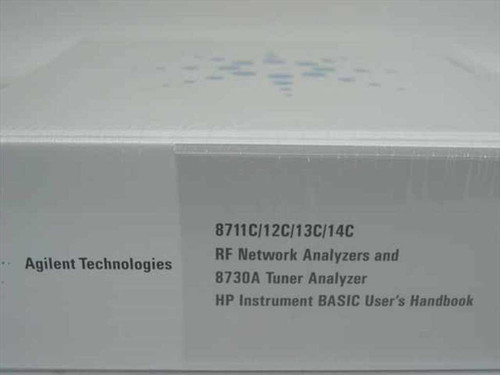 Agilent 8711C/12C/13C/14C RF Network Analyzers and 8730A Tuner Analyzer BASIC Users Handbook – spine showing title and model numbers