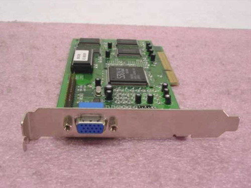 S3 Trio 3D NDA3BB 86C365 AGP video card — angled front view showing VGA bracket and green PCB