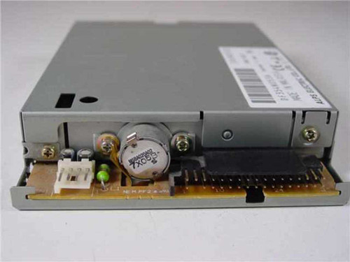 Alps Electric DF354N053A floppy drive – bottom PCB showing 34-pin ribbon connector, power connector, and spindle motor