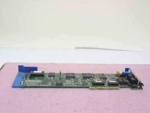 Practical Peripherals PM2400 PS/2 MCA modem card — full-length side view showing board layout and MCA edge connector