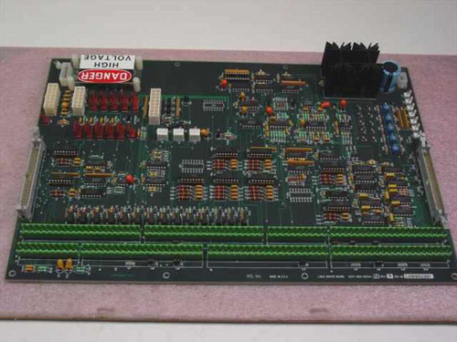 IVS Accuvision IVS 200 Logic Driver Board — rear/underside view showing bottom edge green terminal strip connectors and board silkscreen markings