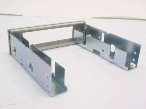 Design Bay 01-2035-B drive bay caddy frame — rear and underside angle view showing zinc-plated steel construction