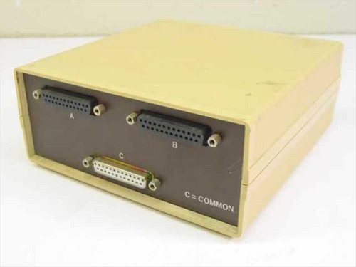 Electronics Unlimited ABC-25 AB Data Switch – rear panel showing two DB25 ports labeled A and B and one DB25 Common port labeled C