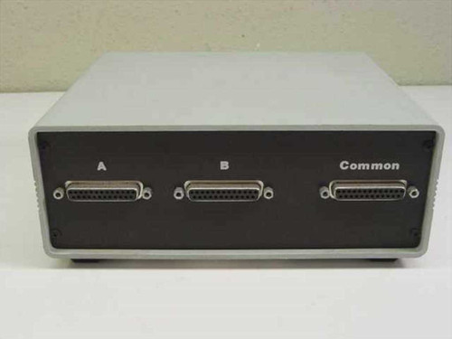 Inmac 1863 T-Switch – rear panel showing three DB25 25-pin female connectors labeled A, B, and Common
