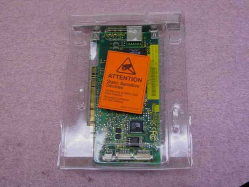 IBM 09N3601 3Com 3C905C-TXM 10/100 PCI managed network adapter card in clear anti-static clamshell packaging with orange static-sensitive warning label