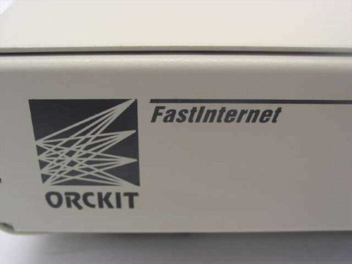 Orckit FastInternet ADSL modem box label showing ORCKIT and FastInternet branding