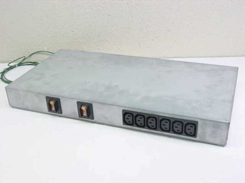 Compaq 295363-B21 High Voltage PDU – angled top-front view showing six IEC C13 outlets and two rocker switches