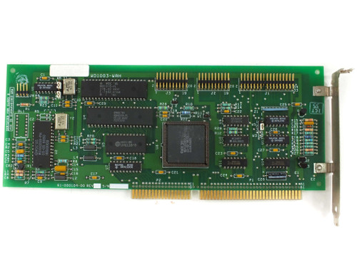 Western Digital WD1003-WAH MFM controller — top component side, straight overhead view showing model label, main chips, and PCB part number 61-000104-00