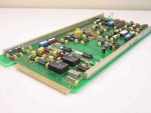 Fairchild 980813-000 Rev 8 Multi-Rate Sequential Coder PCB card – reverse angled view showing edge connector and underside component layout