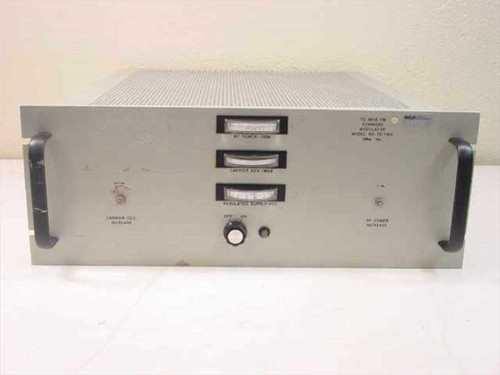 3dbm Inc 70FMO 70 MHz FM Command Modulator — front panel view showing three panel meters and OFF/ON rotary switch