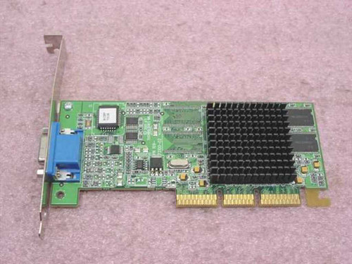ATI Rage 128 Ultra 1027311402 AGP video card top-down view showing PCB, memory chips, and heatsink