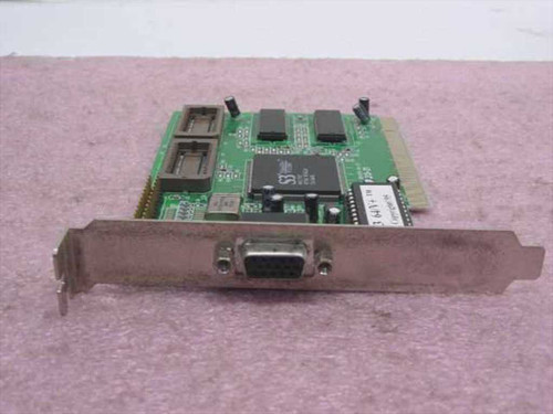 S3 Trio64V+ 86C765 PCI video card 35-8213-21 — front view showing VGA output bracket and component side