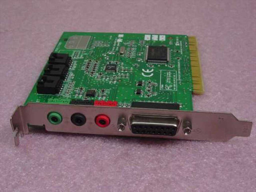 Creative Labs CT5803 PCI Sound Card front bracket view showing line out, line in, mic, and DB-15 game port