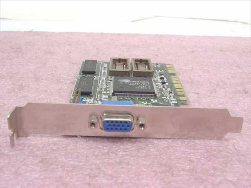 Cirrus Logic 8260B/V6 PCI VGA video card — front view showing DB15 VGA output connector and PCI bracket
