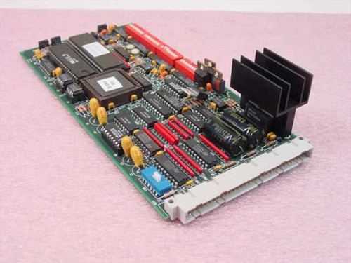 Brooks Automation 001-3403 Rev A CompactPCI card – angled top view showing main ICs, capacitors, and edge connector