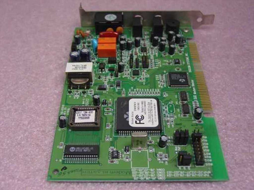 Digicom Modem Blaster DI5656/5600 ISA modem card – angled view showing main controller chip and RJ-11 port