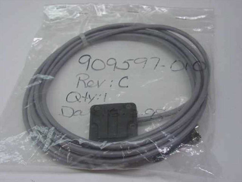 FSI 909579-010 Rev C Polaris wafer cleaning machine cable — full cable coiled in poly bag with handwritten part number and revision label