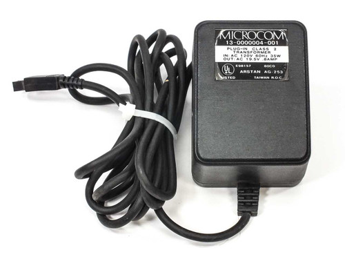 Microcom 13-0000004-001 19.5 or 20 VAC Modem Power Supply - 120 VAC Input