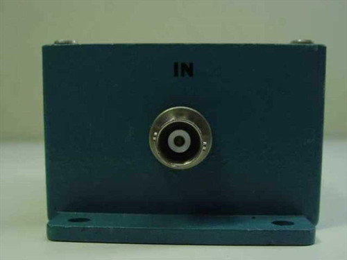 9.0 MHz Bessel low pass filter – IN end panel with BNC input connector and mounting holes