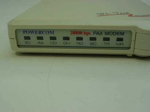 Powercom FB WS2814EM4/EV4 Hi-Tech 28800 BPS Fax Modem Jack:RJ11C 9V~60Hz 1A