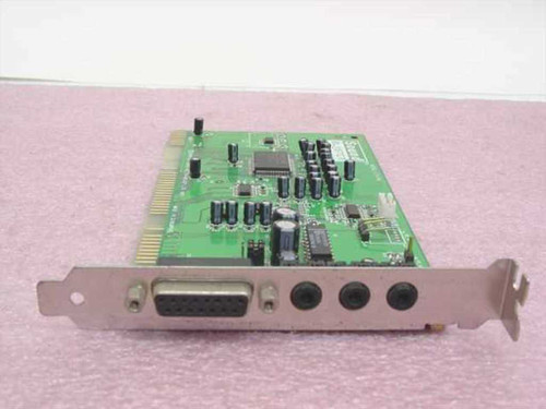 Creative Labs CT4180 Sound Blaster Vibra 16 ISA sound card — front bracket view showing DB-15 game port and three 3.5mm audio jacks